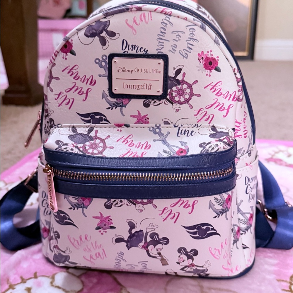 Disney Cruiseline Free as the Sea Loungefly Backpack - Picture 3 of 6